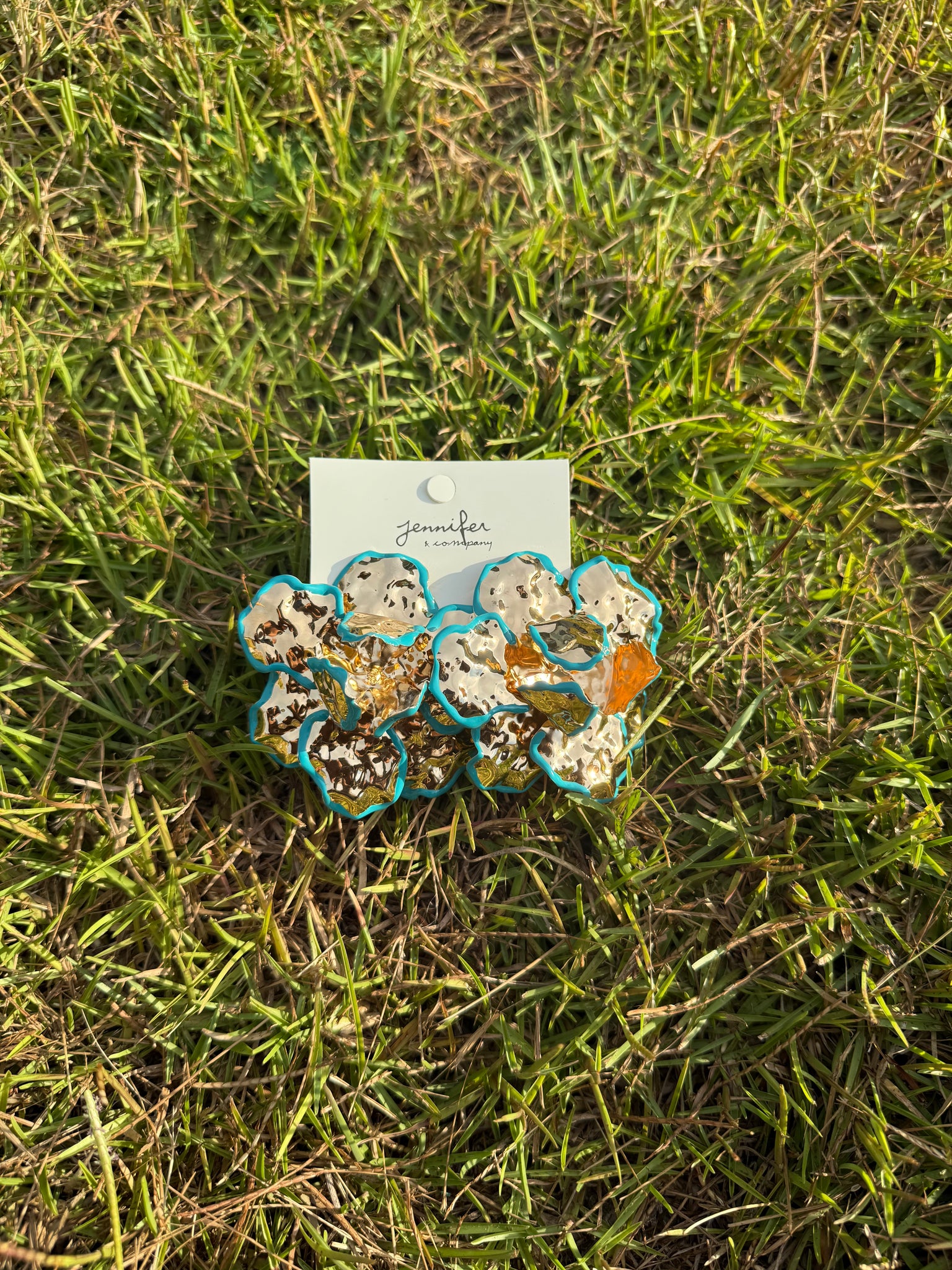 Petal Paradise (Teal/Gold)