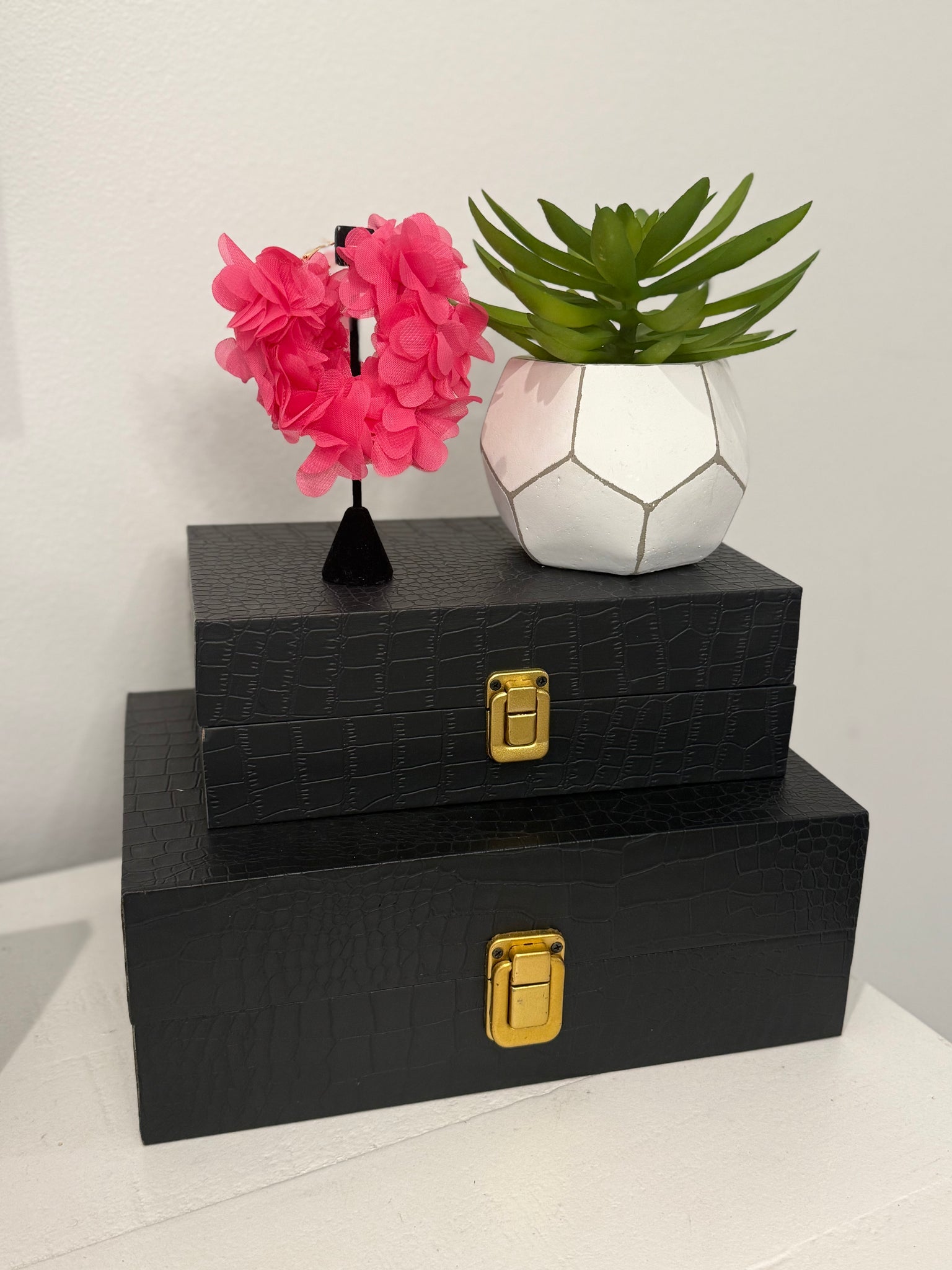 Extra Pink Petal Hoops