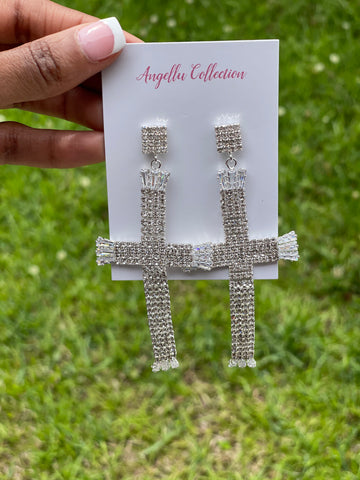 Silver Rhinestone Cross